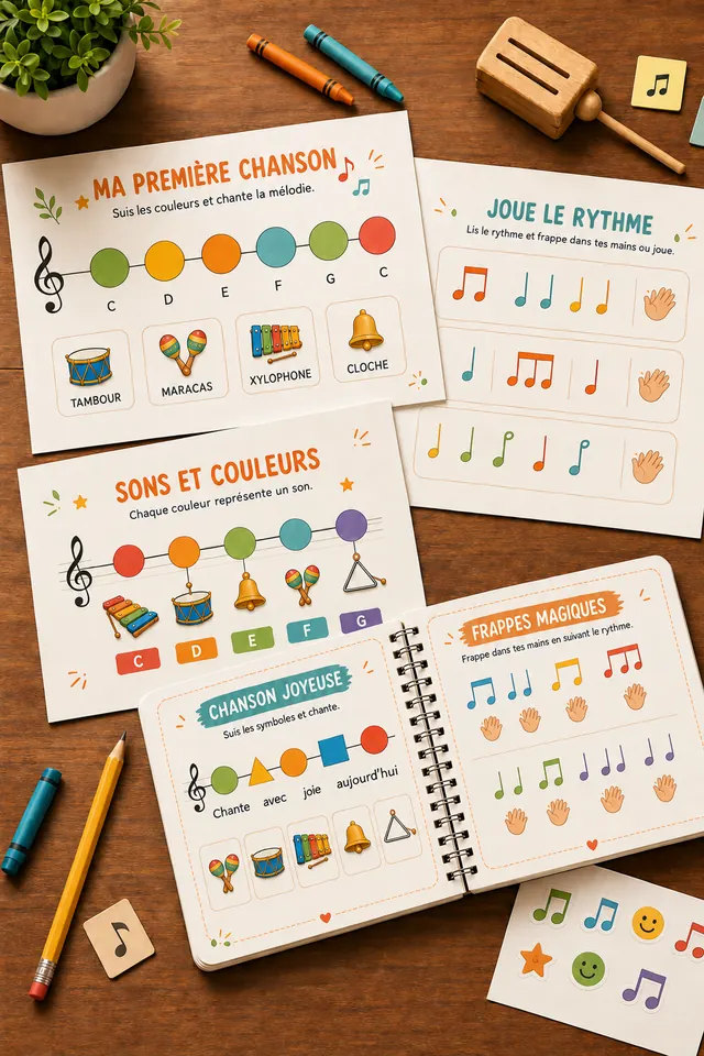 Aperçu du support musical à imprimer 3