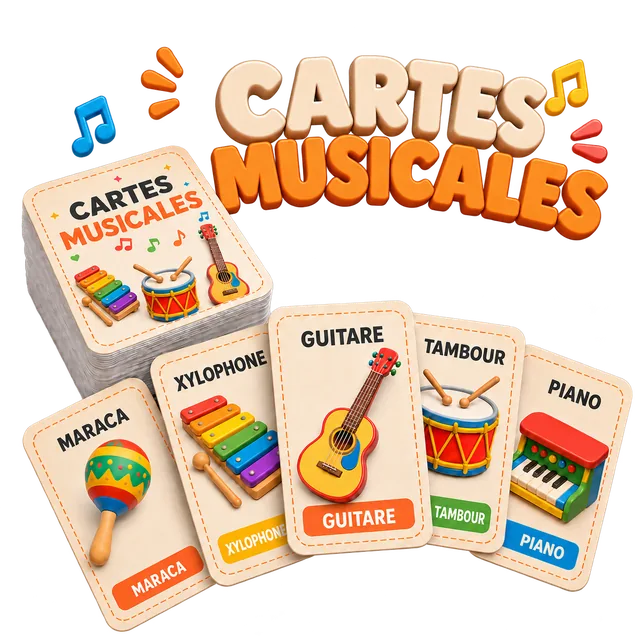 Jeu de cartes musicales à imprimer